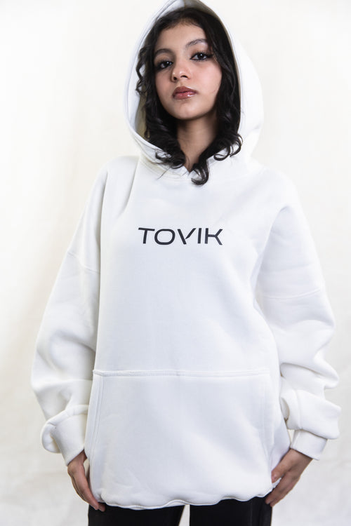 White Tovik Unisex Hoodie