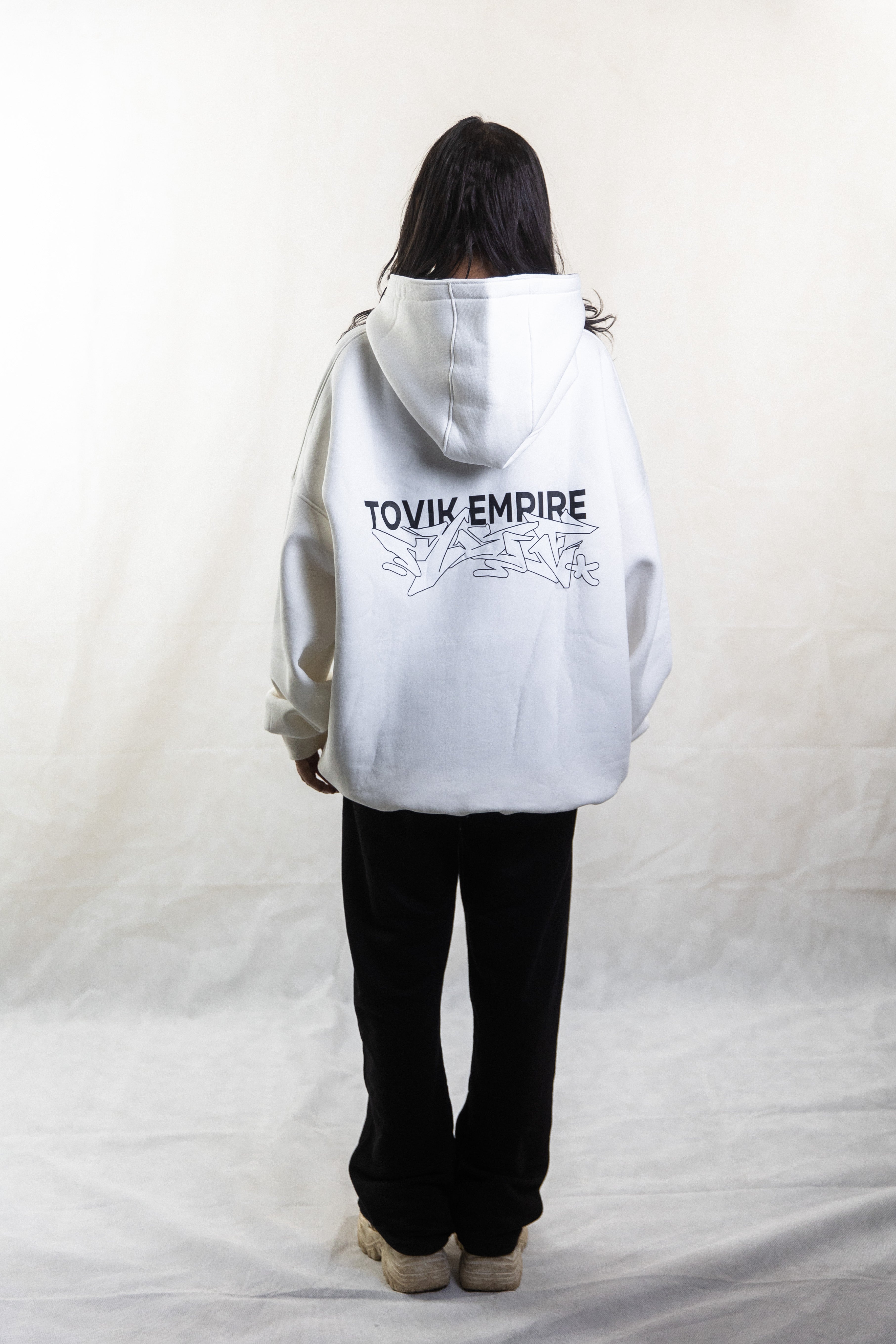 White Tovik Unisex Hoodie